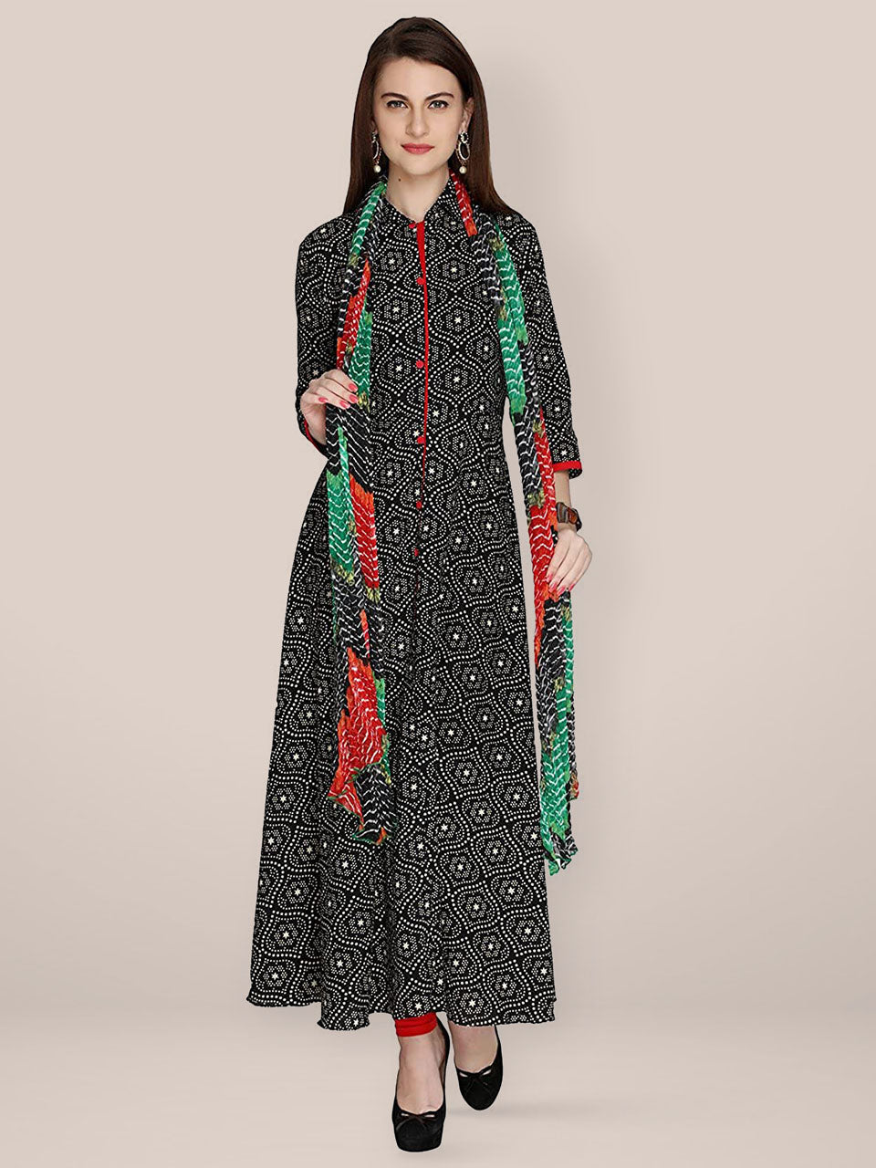 Printed crush chiffon dupatta freeshipping - Dupatta Bazaar