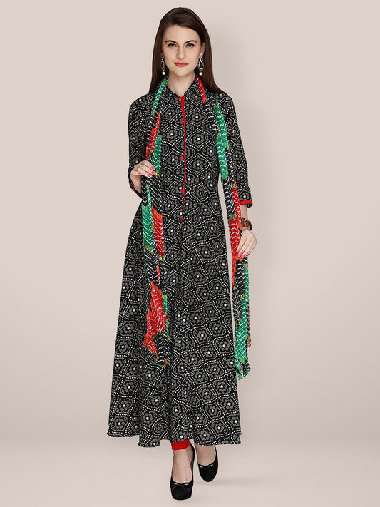 Printed crush chiffon dupatta freeshipping - Dupatta Bazaar