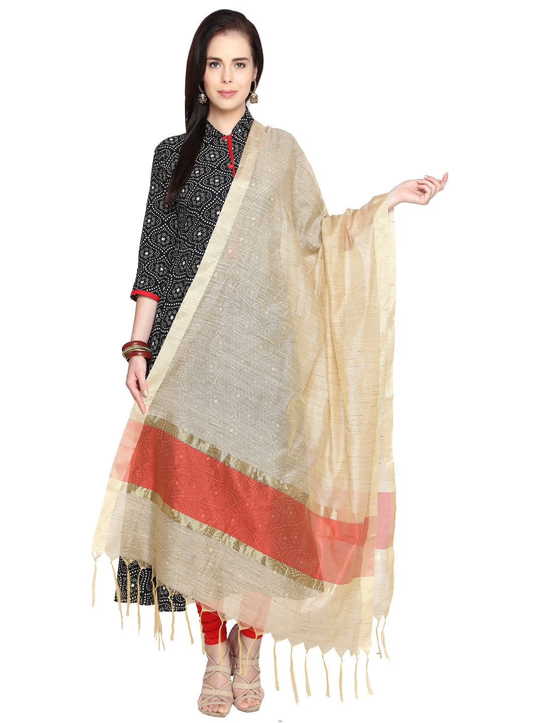 Cotton Silk Dupatta - Dupatta Bazaar
