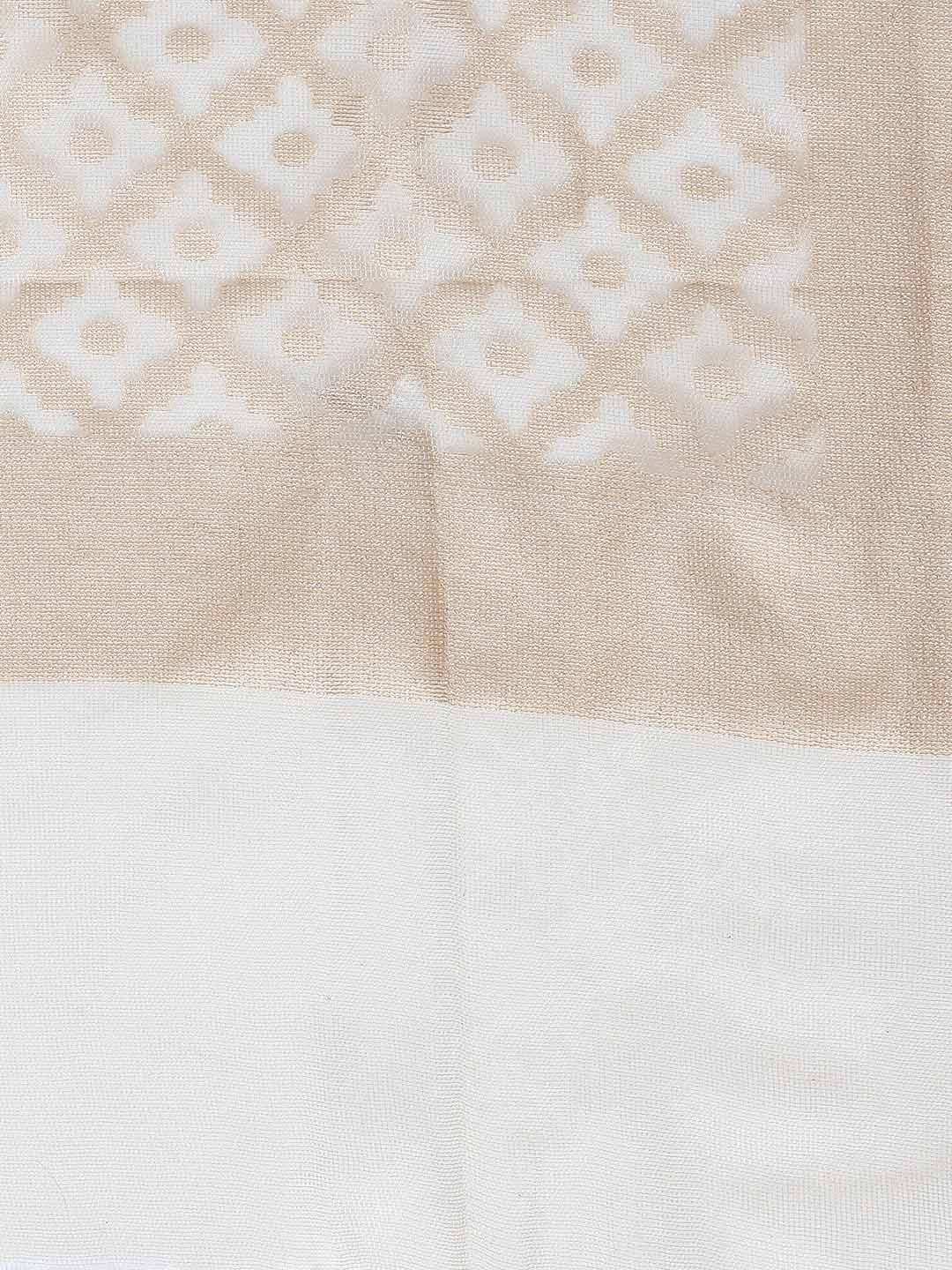 Beige Cotton Handloom Dupatta freeshipping - Dupatta Bazaar