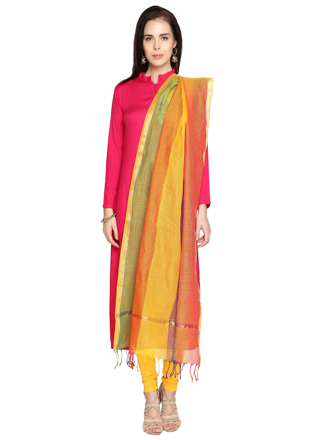 Multicoloured Dupatta - Dupatta Bazaar