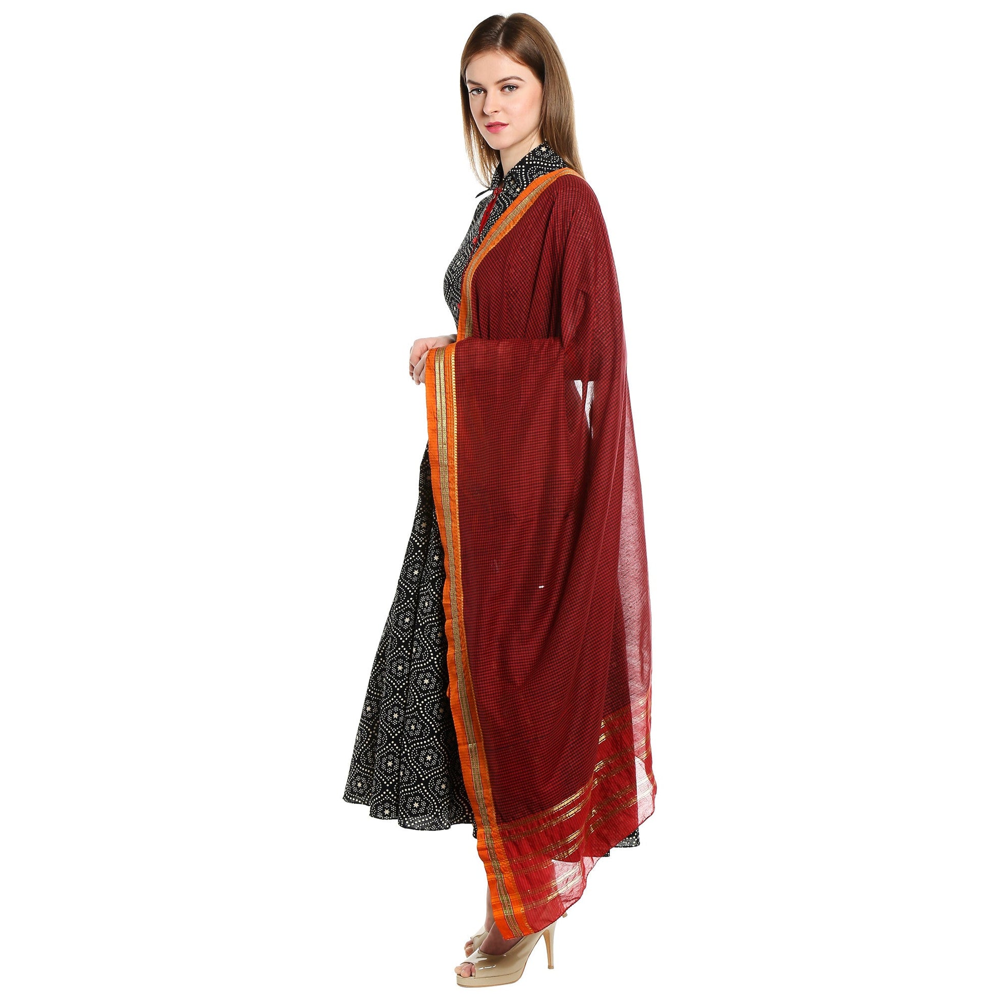 Cotton Handloom Dupatta - Dupatta Bazaar