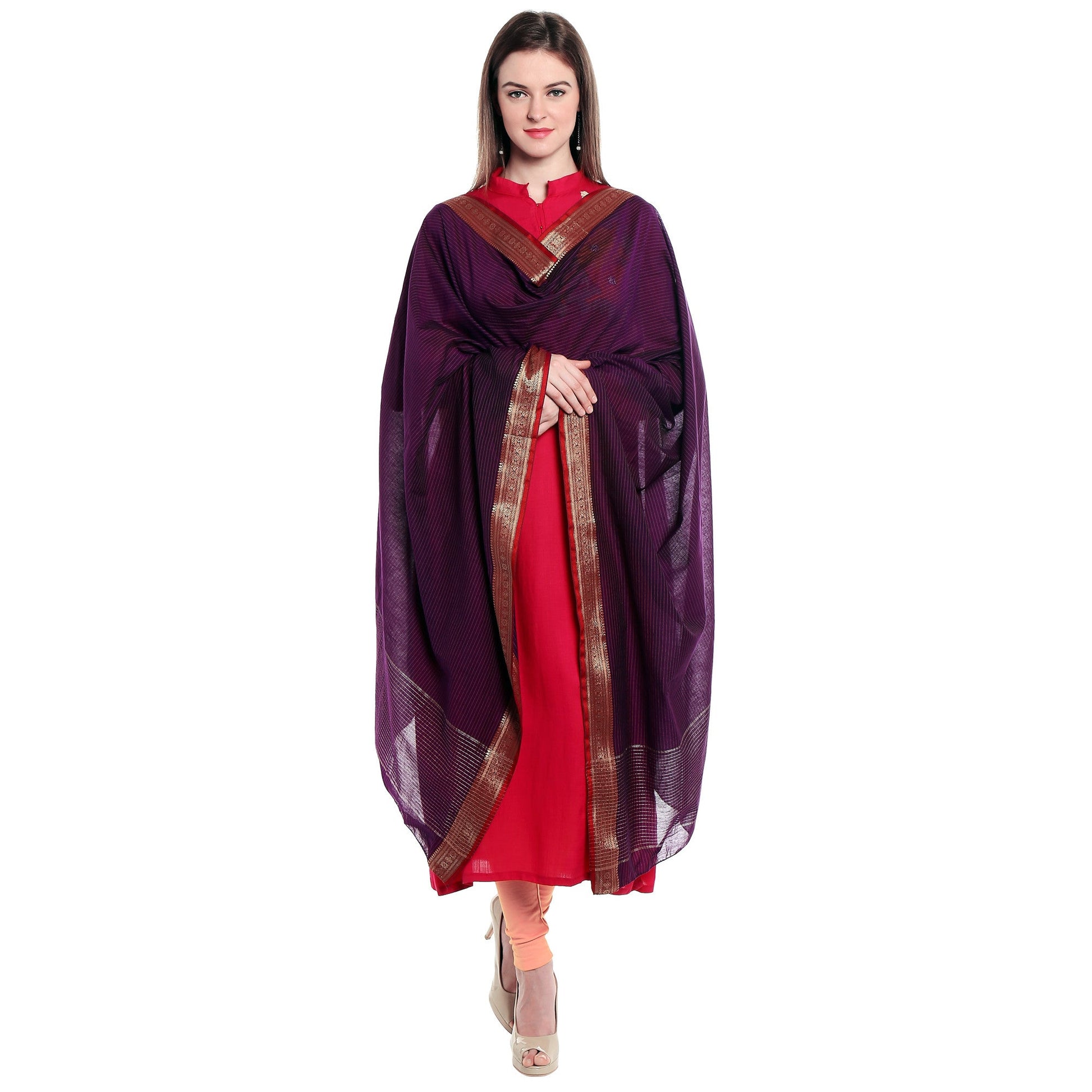 Cotton Handloom Dupatta - Dupatta Bazaar