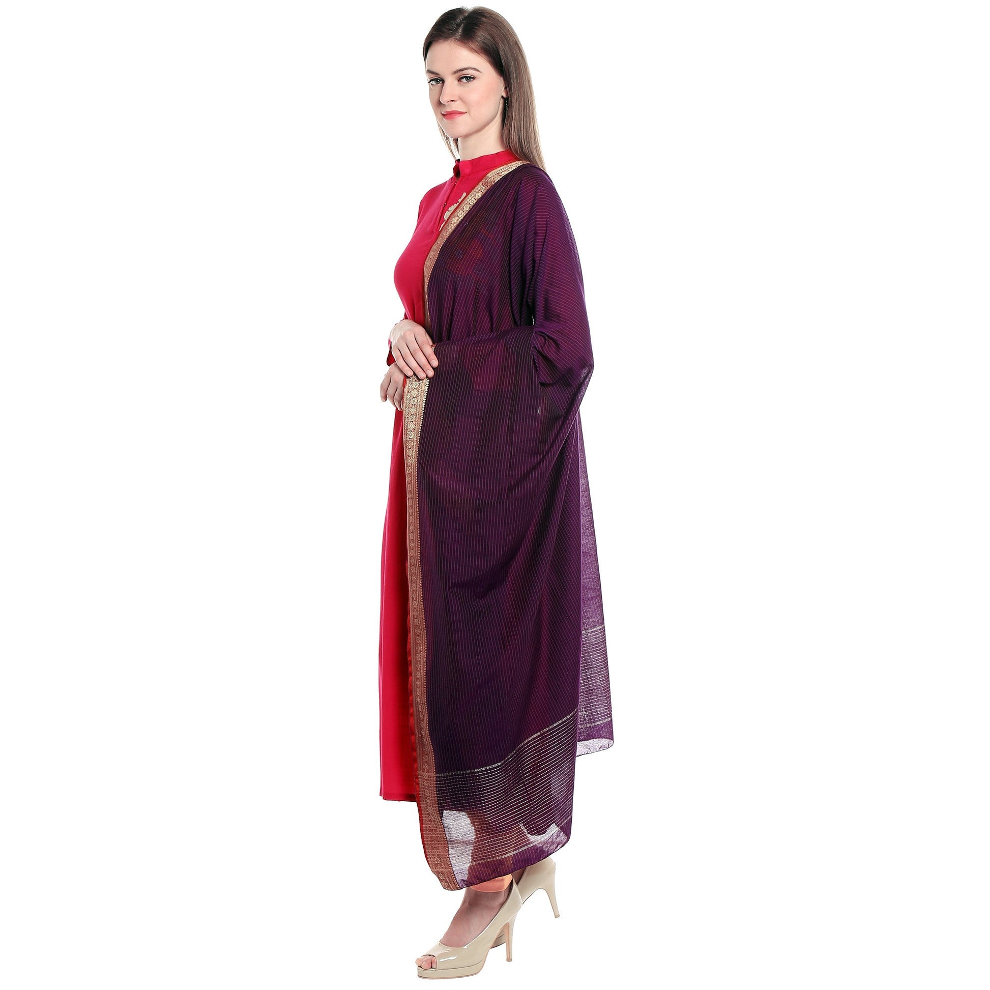 Cotton Handloom Dupatta - Dupatta Bazaar