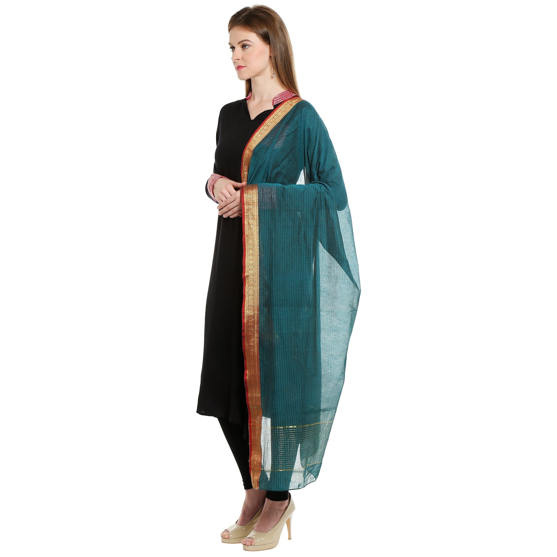Cotton Handloom Dupatta - Dupatta Bazaar