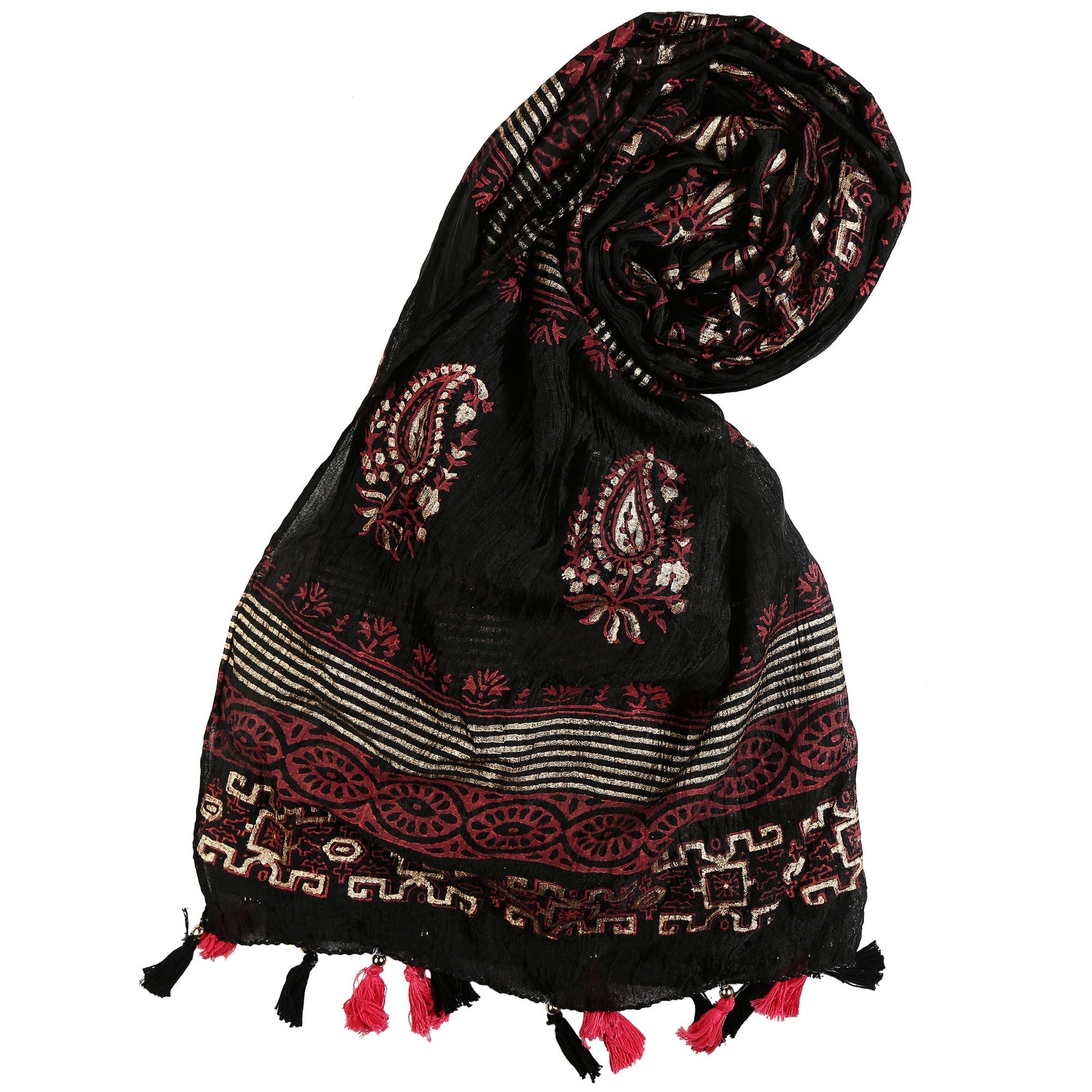 Crushed Silk Dupatta - Dupatta Bazaar
