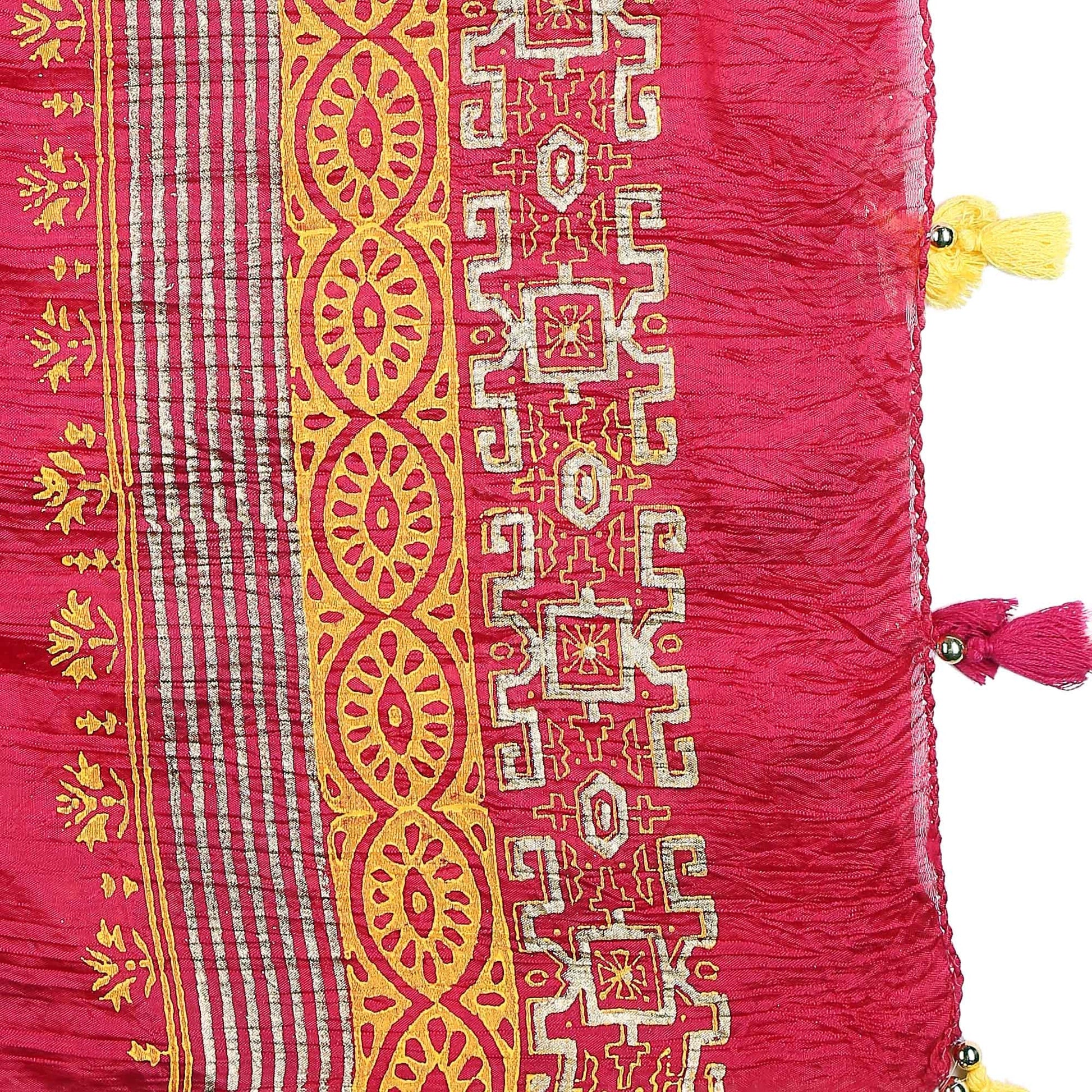 Crushed Silk Dupatta - Dupatta Bazaar