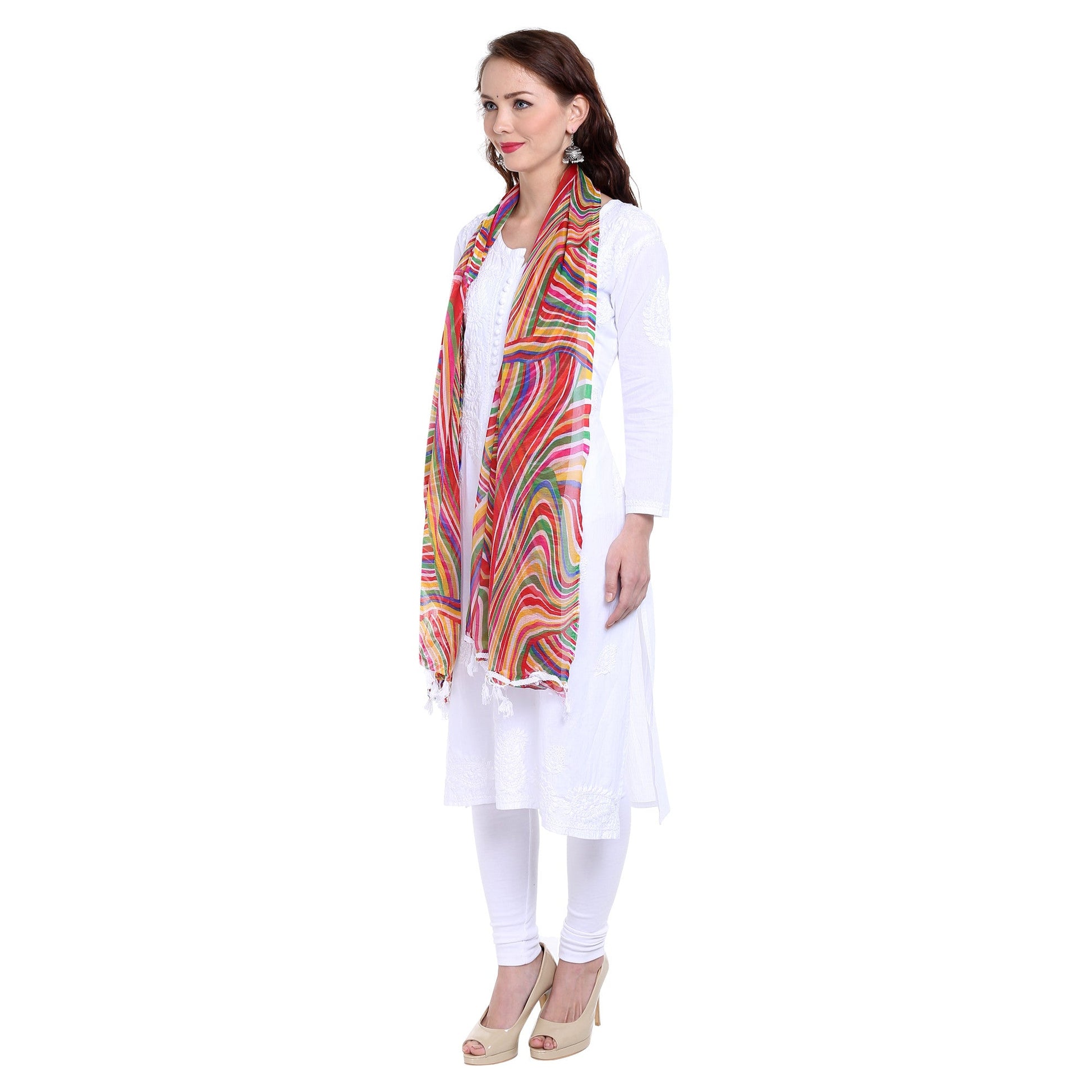 Dupatta Bazaar Women's Printed Chiffon Dupatta - Dupatta Bazaar