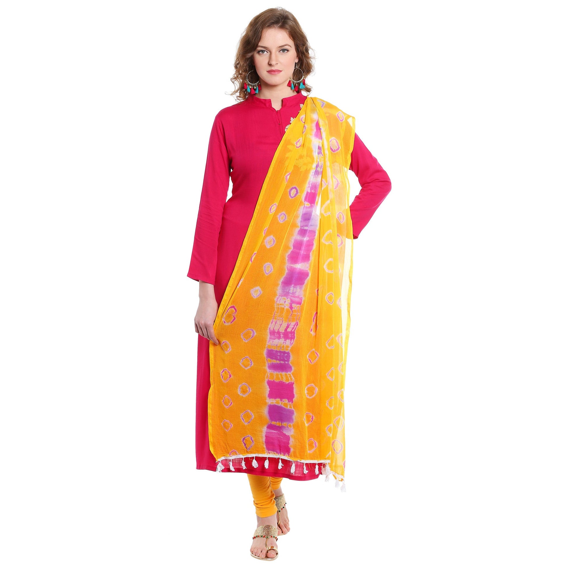 Dupatta Bazaar Women's Printed Chiffon Dupatta - Dupatta Bazaar