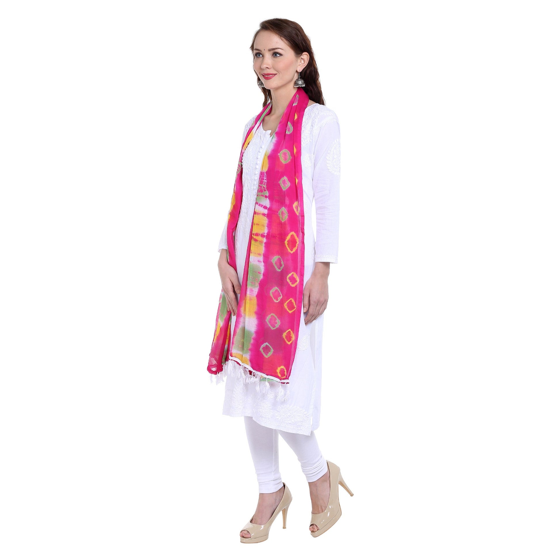 Dupatta Bazaar Women's Printed Chiffon Dupatta - Dupatta Bazaar