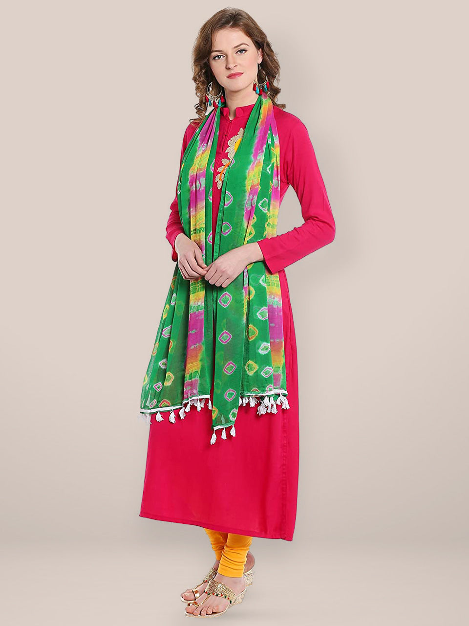 Printed Chiffon Dupatta freeshipping - Dupatta Bazaar