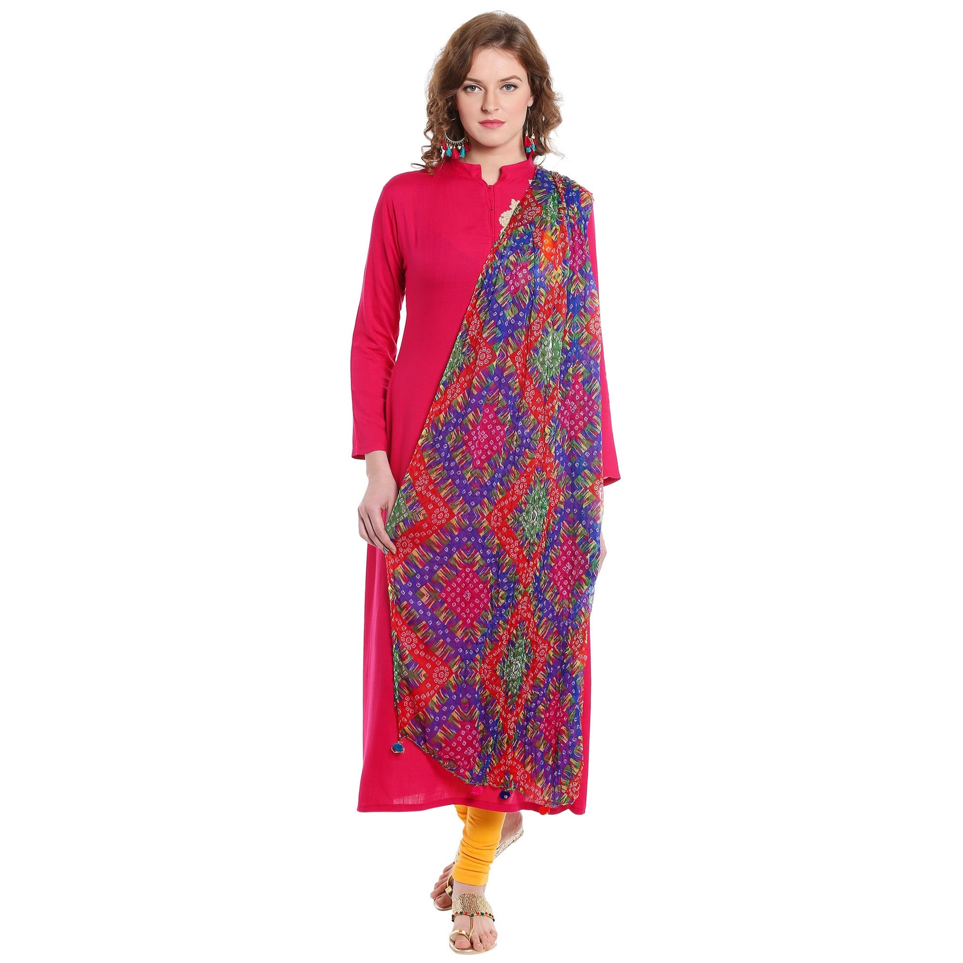 Dupatta Bazaar Women's Printed Chiffon Dupatta - Dupatta Bazaar