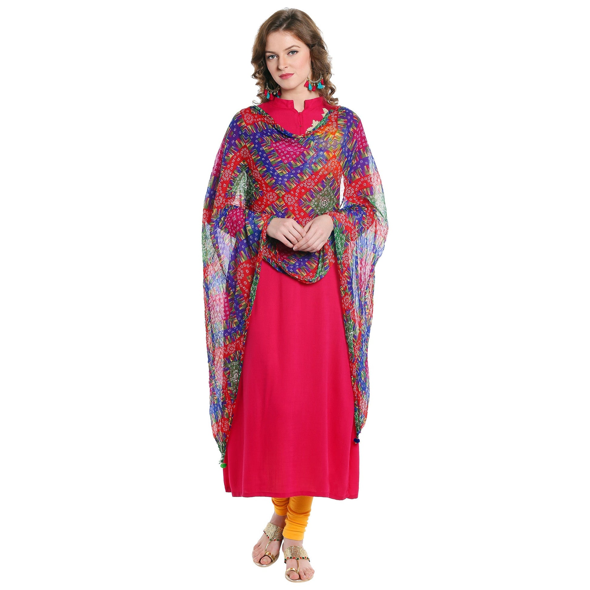 Dupatta Bazaar Women's Printed Chiffon Dupatta - Dupatta Bazaar