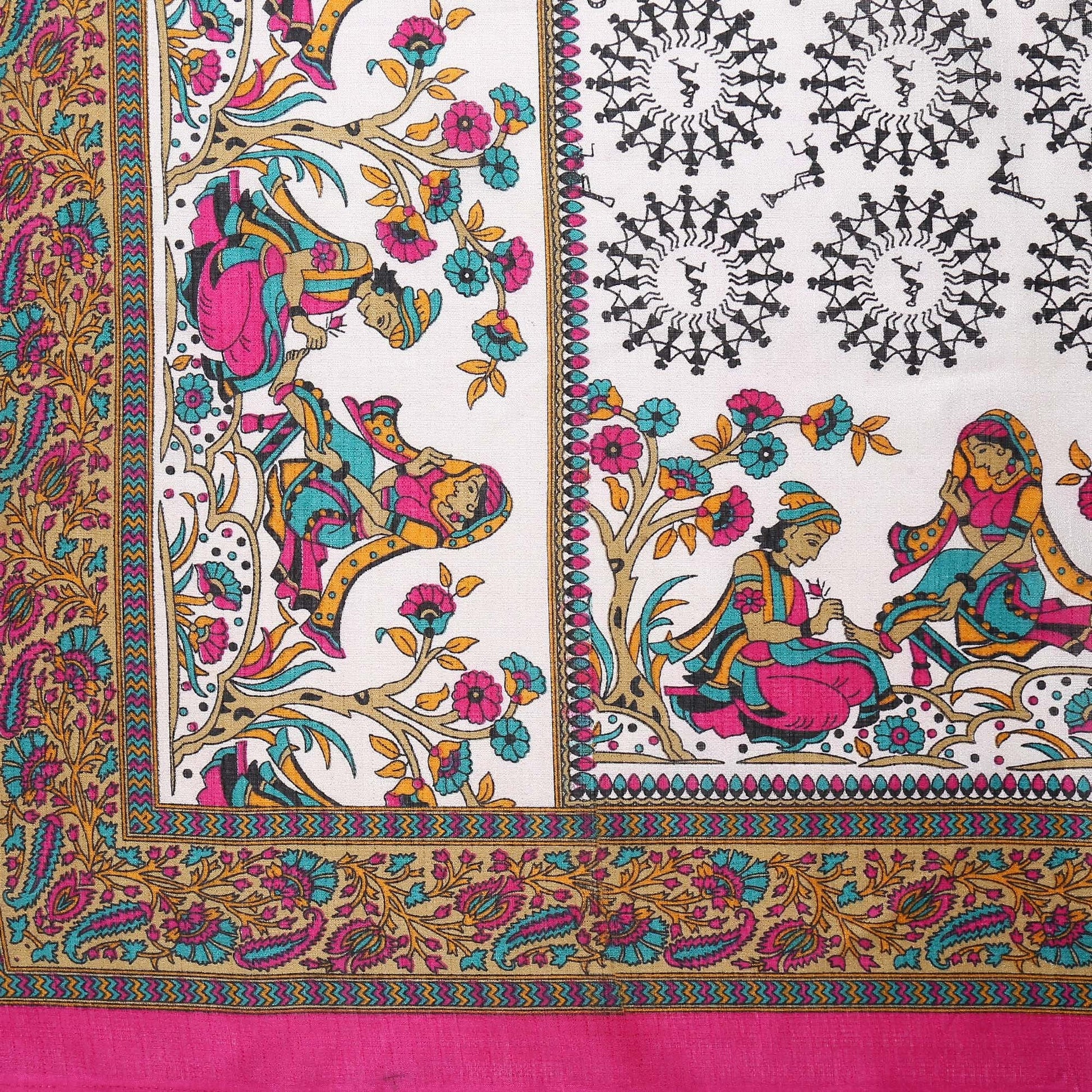 Dupatta Bazaar Women's Printed Silk Dupatta - Dupatta Bazaar