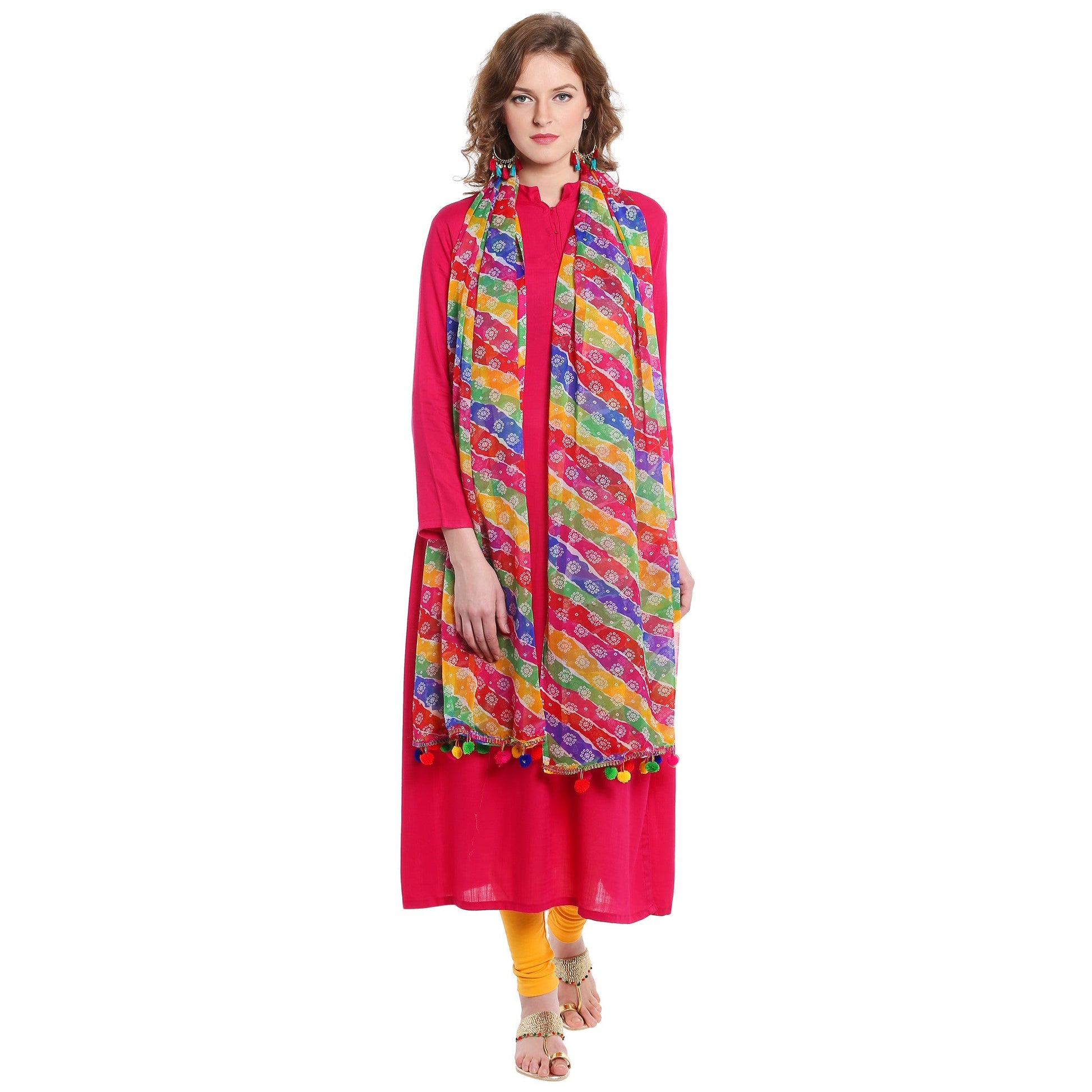 Dupatta Bazaar Women's Printed Chiffon Dupatta - Dupatta Bazaar