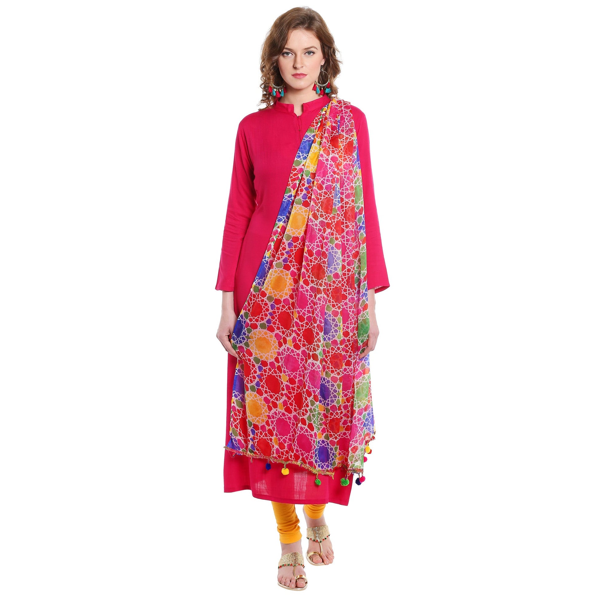 Dupatta Bazaar Women's Printed Chiffon Dupatta - Dupatta Bazaar