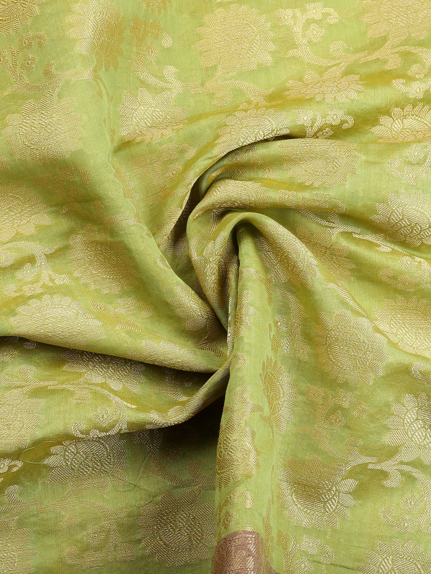 Dupatta Bazaar Woman's Benarasi Woven Green Silk Dupatta - Dupatta Bazaar