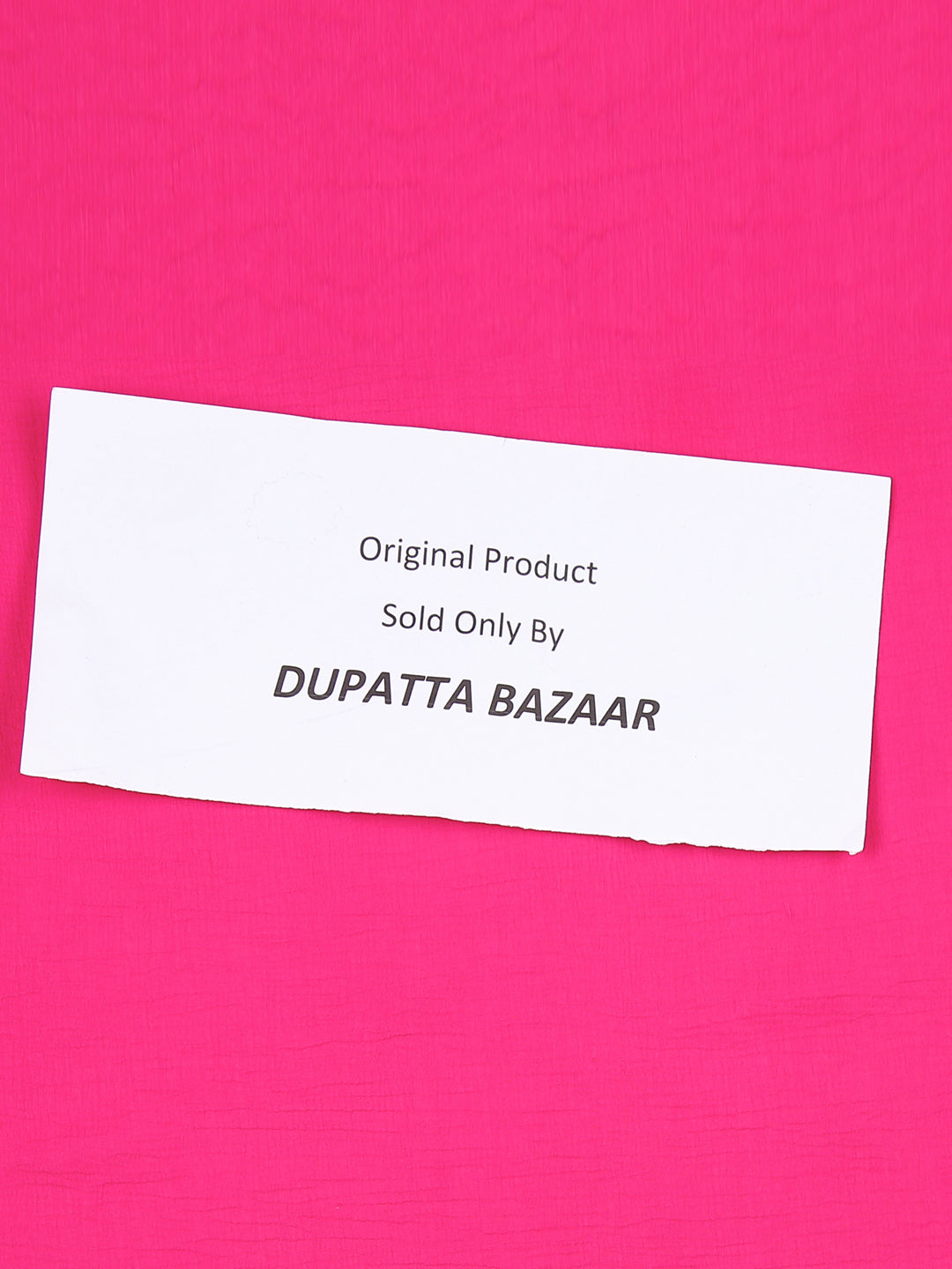 Dupatta Bazaar Woman's Pink Chiffon Dupatta with Multicoloured Pompom - Dupatta Bazaar