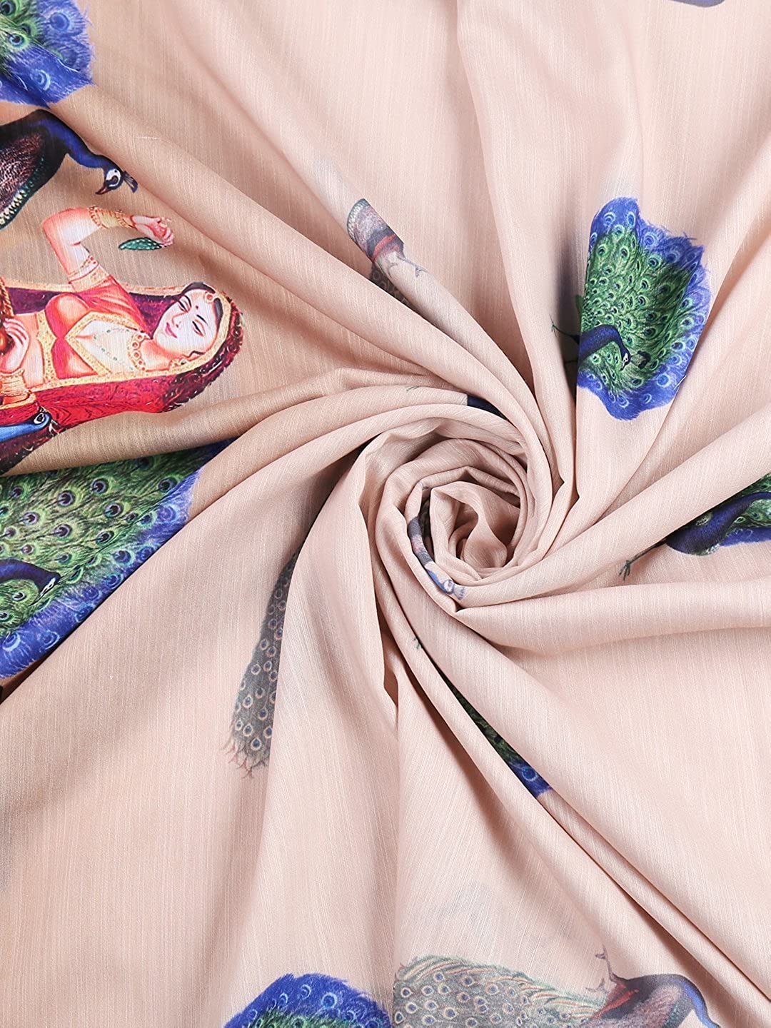 Digital Print Cotton Satin Dupatta freeshipping - Dupatta Bazaar