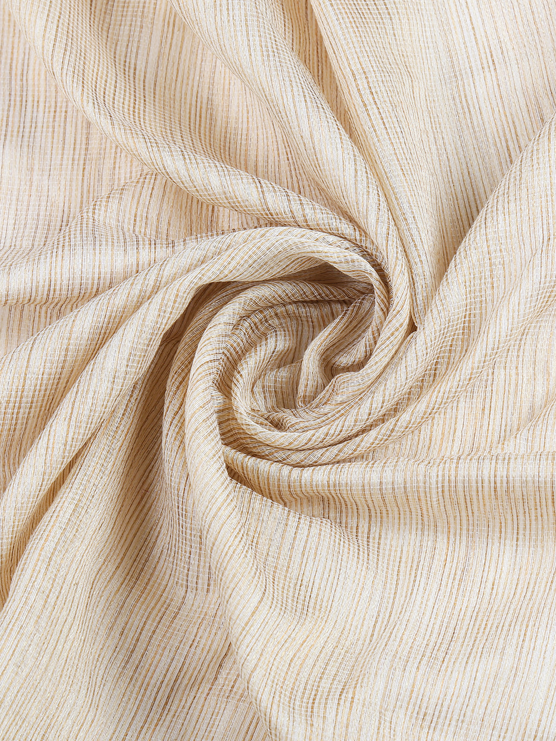 Dupatta Bazaar Woman's Beige & Gold Woven Banarasi Silk Cotton Blend Dupatta - Dupatta Bazaar