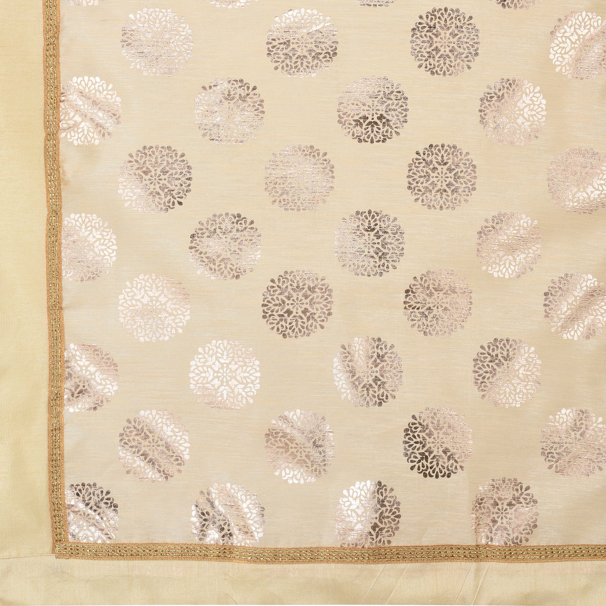 Dupatta Bazaar Woman's Foil Printed Silk Dupatta - Dupatta Bazaar