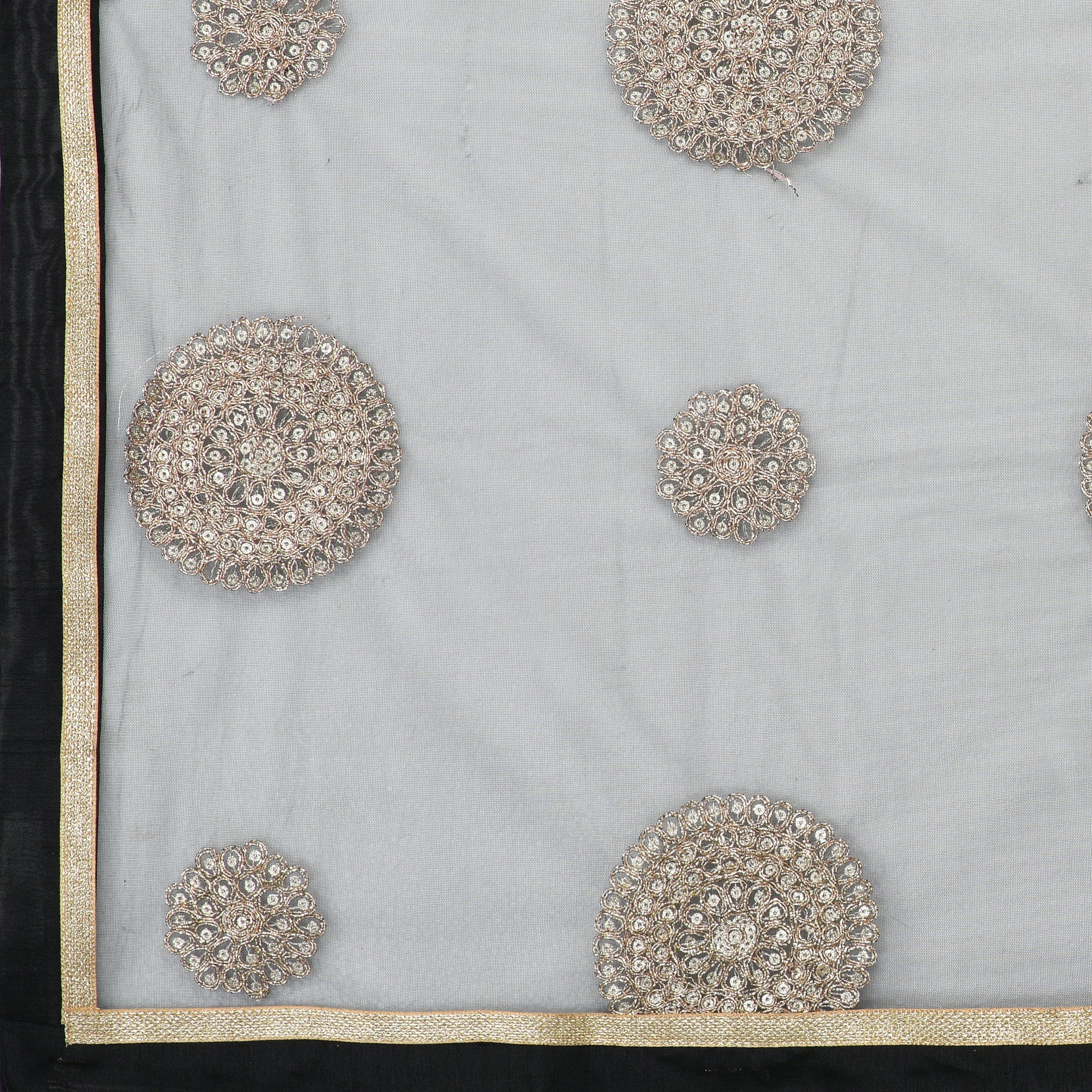Dupatta Bazaar Woman's Embroidered Net Dupatta - Dupatta Bazaar