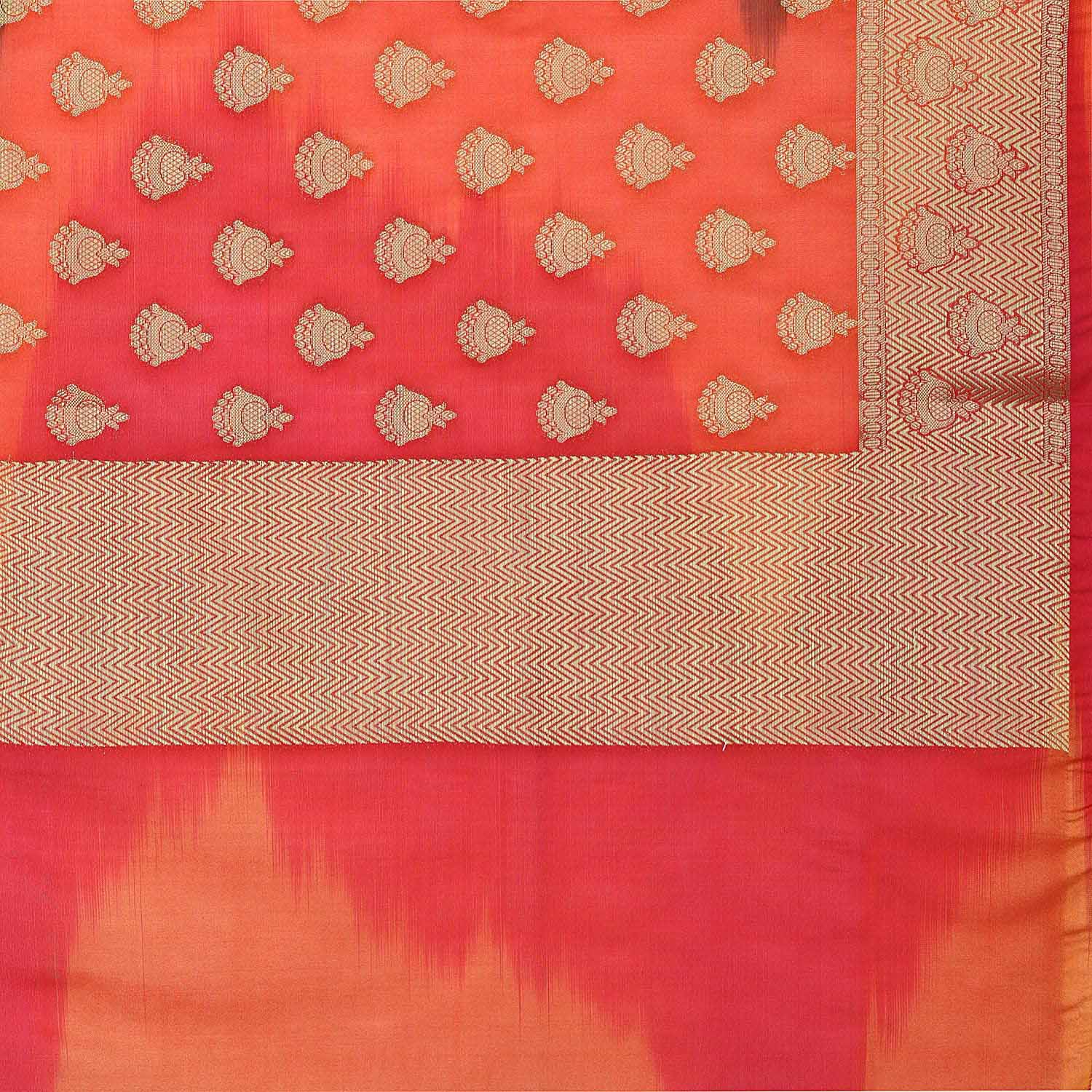 Multicolour Banarasi Silk  Dupatta freeshipping - Dupatta Bazaar
