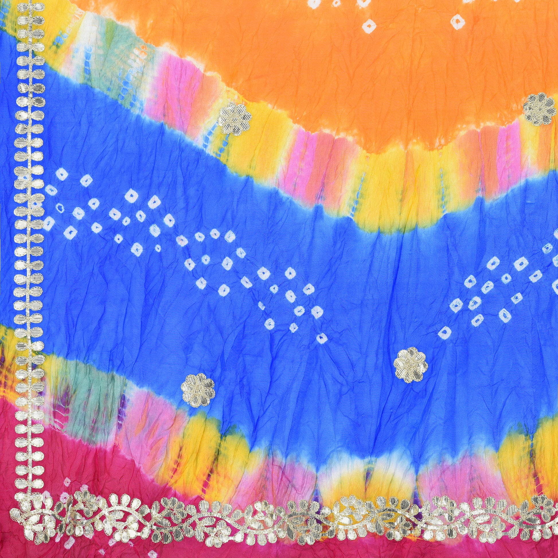 Dupatta Bazaar Woman's Multicoloured Silk dupatta - Dupatta Bazaar