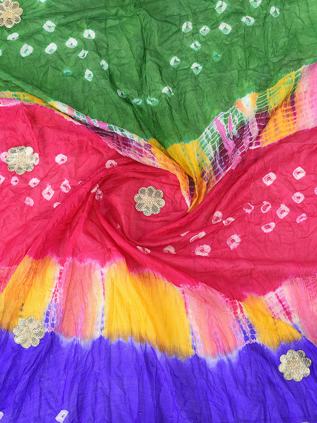 Dupatta Bazaar Woman's Multicoloured Silk dupatta - Dupatta Bazaar