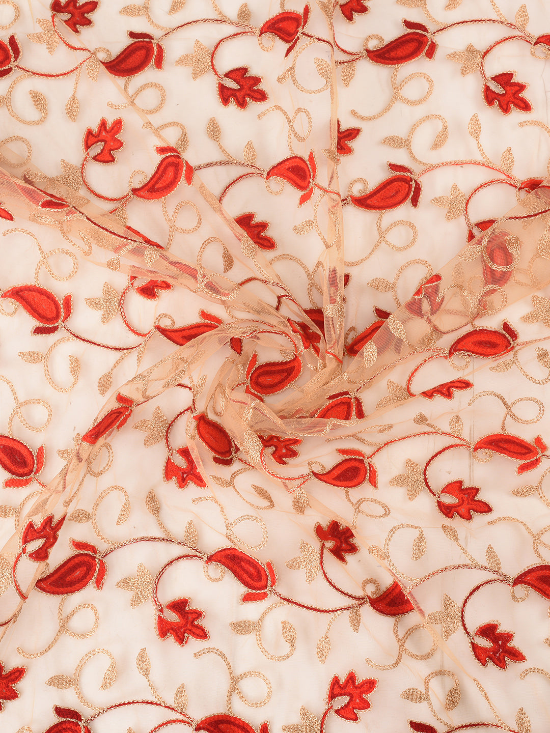 Dupatta Bazaar Woman's Net Dupatta with Embroidery. - Dupatta Bazaar