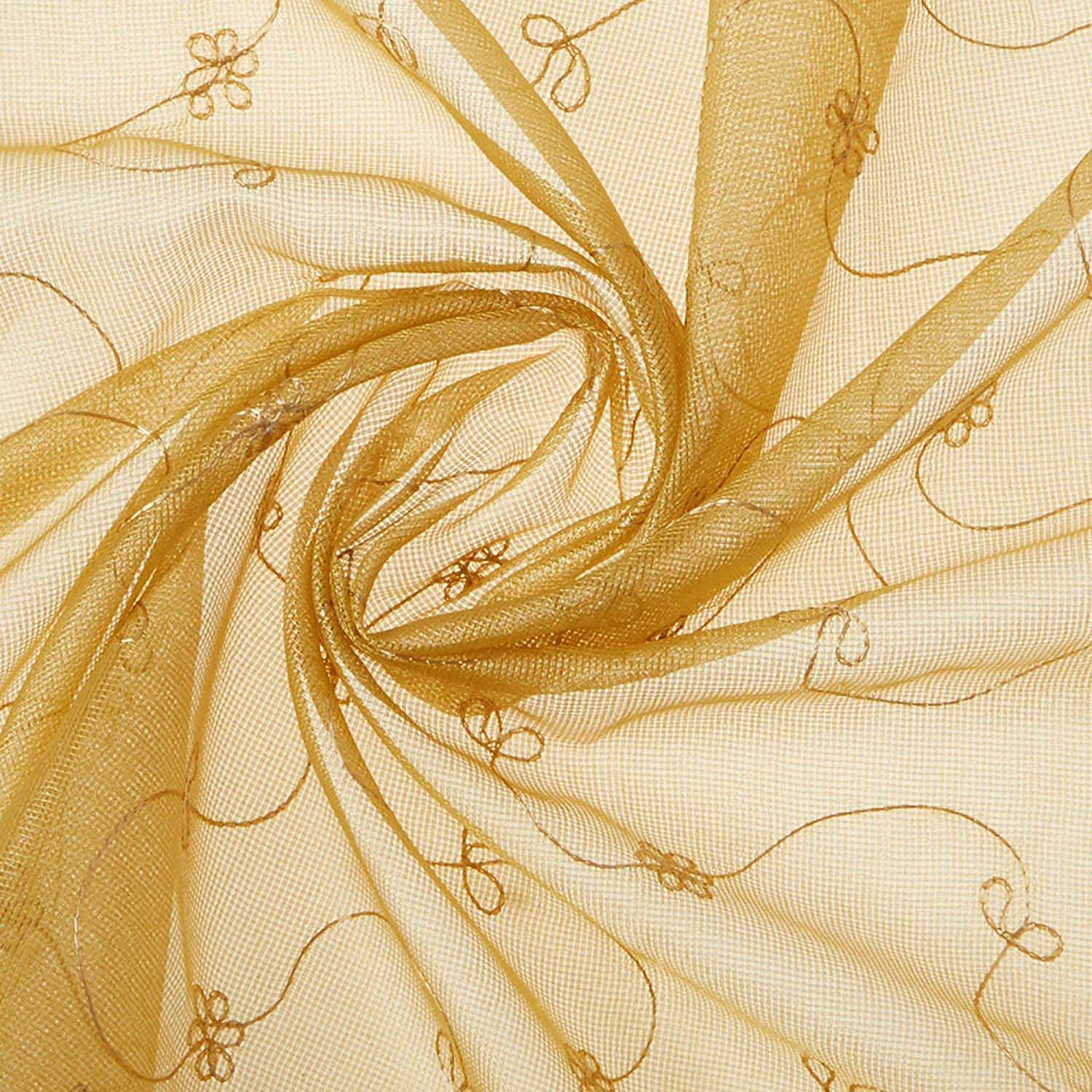 Gold Silk Blend Dupatta freeshipping - Dupatta Bazaar