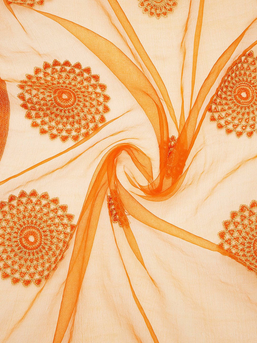 Dupatta Bazaar Woman's Organza Dupatta with Embroidery. - Dupatta Bazaar
