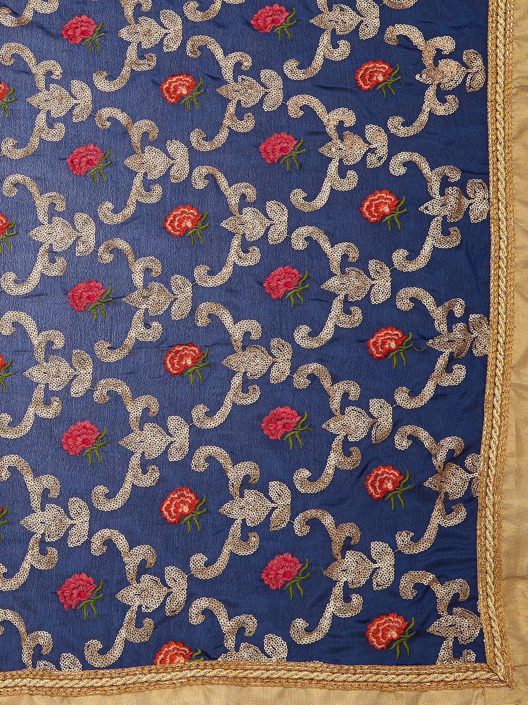 Dupatta Bazaar Woman's Crepe Silk Dupatta with Embroidery. - Dupatta Bazaar