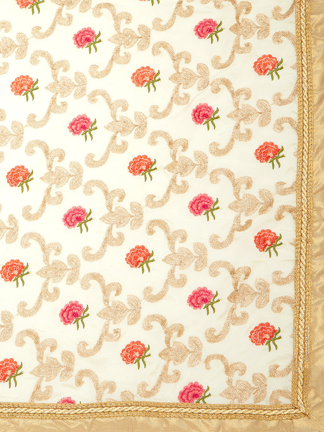Dupatta Bazaar Woman's Crepe Silk Dupatta with Embroidery. - Dupatta Bazaar
