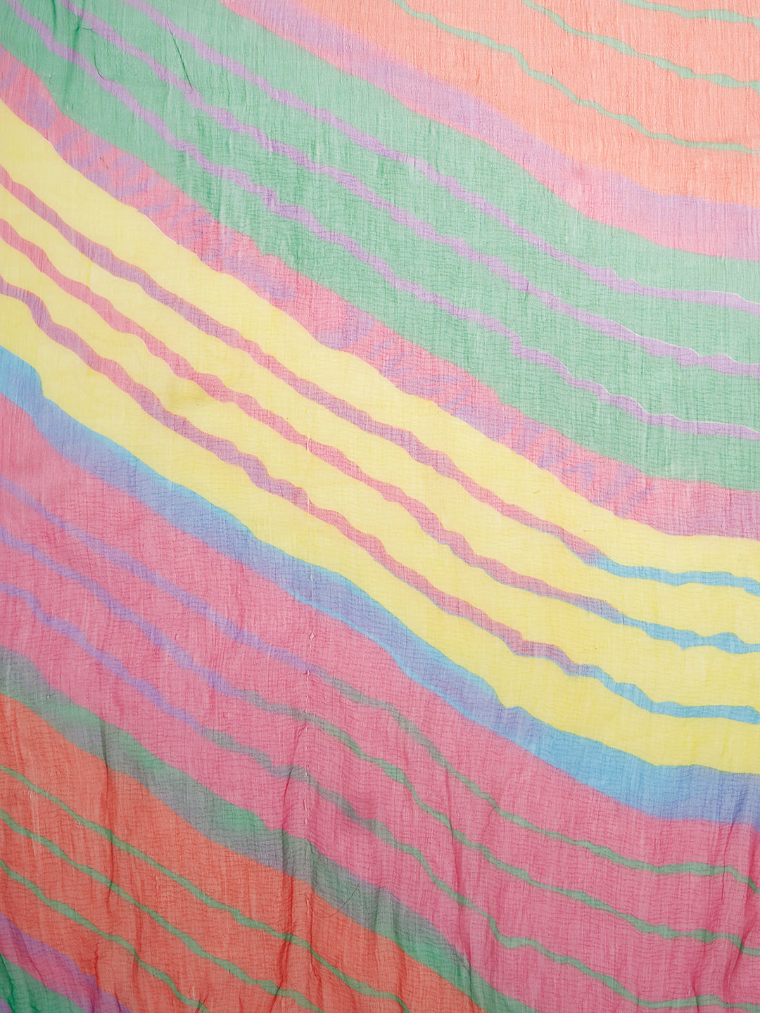 Dupatta Bazaar's Printed Chiffon Dupatta with Pom Pom lace. - Dupatta Bazaar