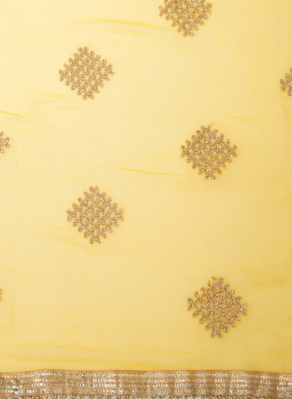 Dupatta Bazaar Woman's Embroidered Chiffon Dupatta - Dupatta Bazaar
