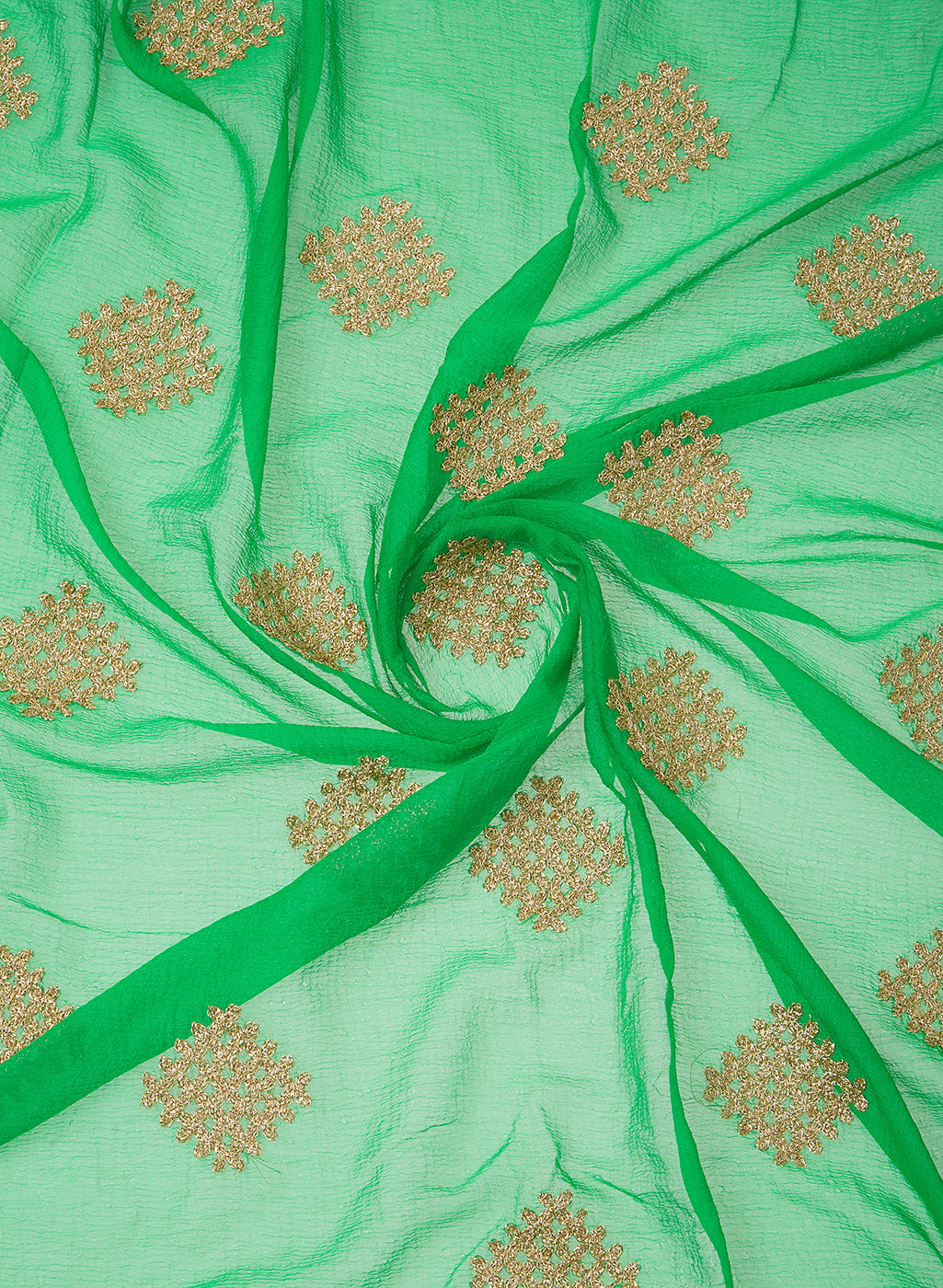 Dupatta Bazaar Woman's Embroidered Chiffon Dupatta - Dupatta Bazaar