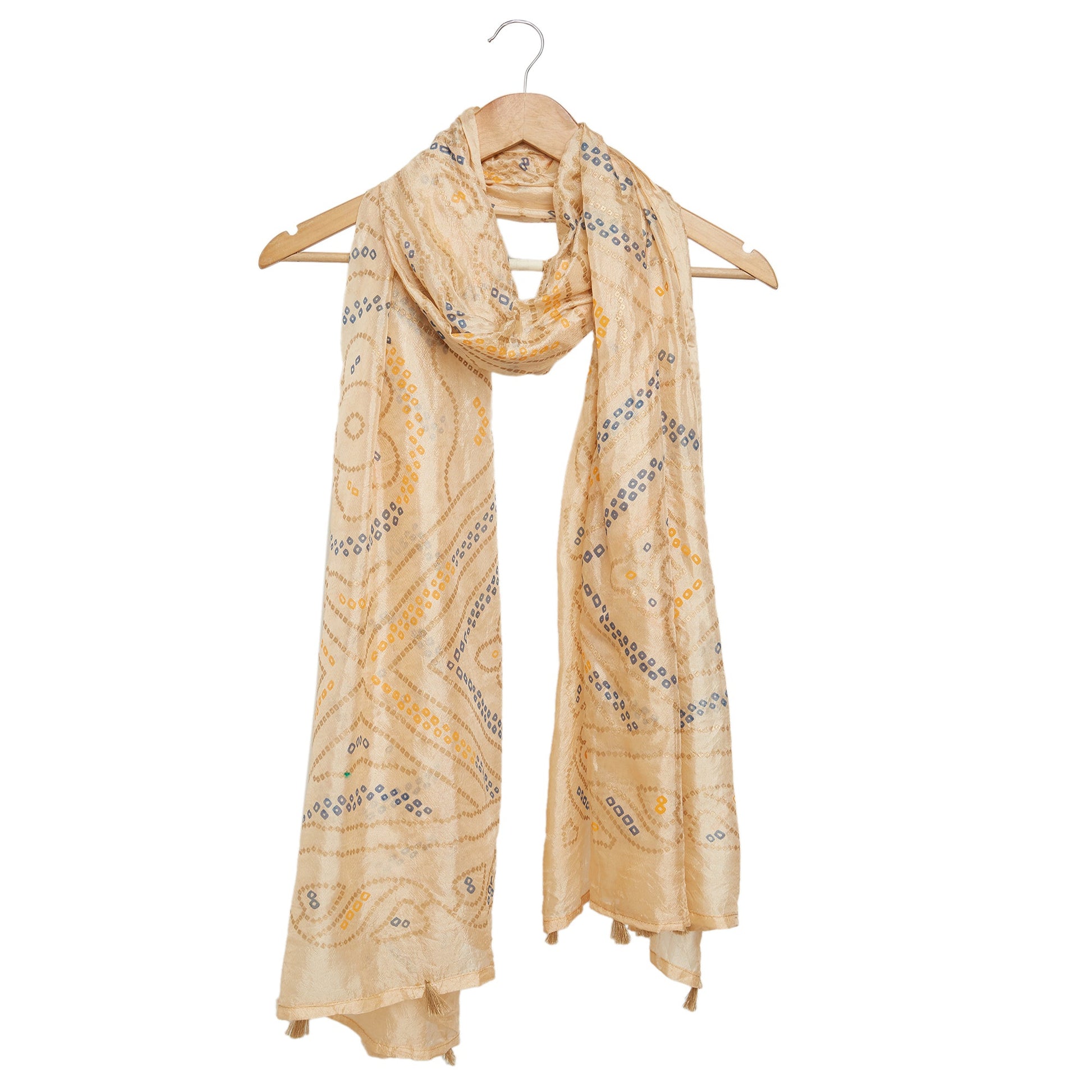 Dupatta Bazaar Woman's Printed Bandhini Silk dupatta - Dupatta Bazaar