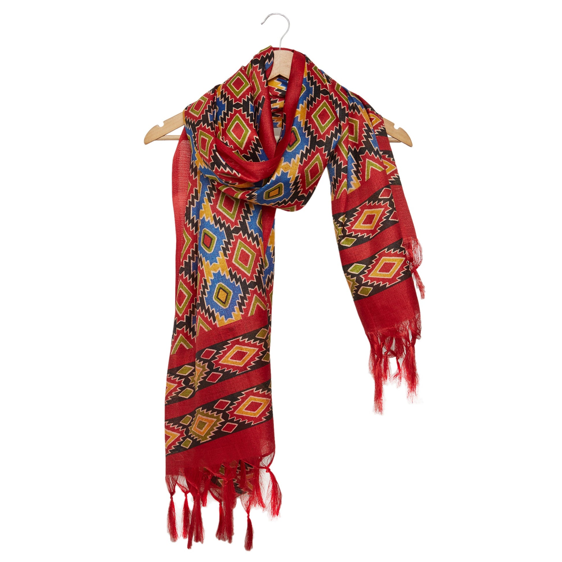 Dupatta Bazaar Woman's Printed Multicoloured Silk dupatta - Dupatta Bazaar