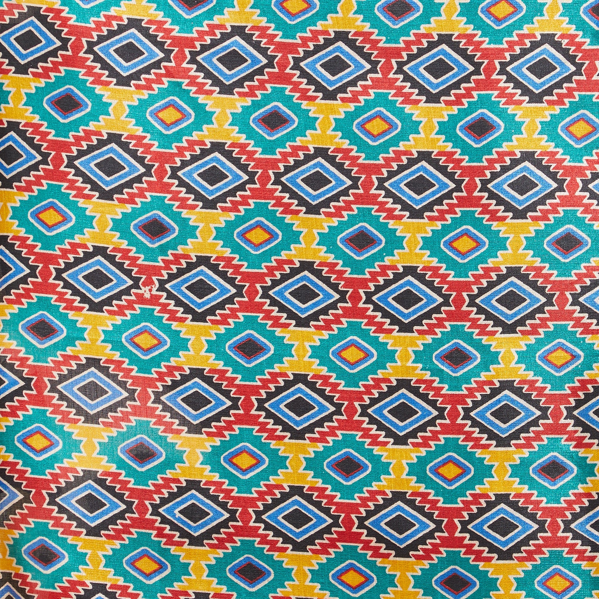 Dupatta Bazaar Woman's Printed Multicoloured Silk dupatta - Dupatta Bazaar