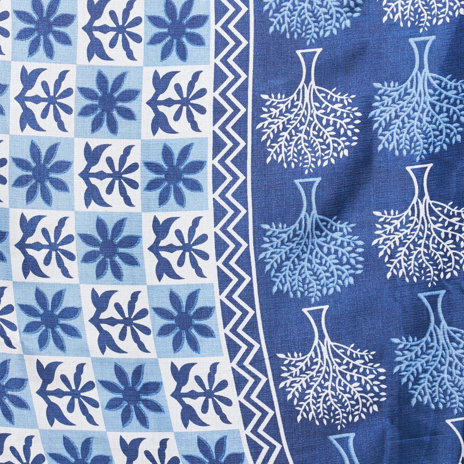 Dupatta Bazaar Woman's Indigo & White Silk dupatta - Dupatta Bazaar