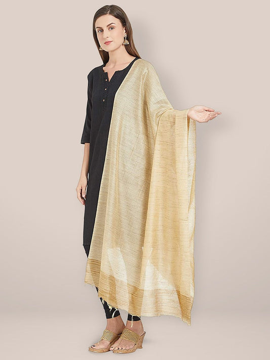 Gold Blended Silk dupatta freeshipping - Dupatta Bazaar
