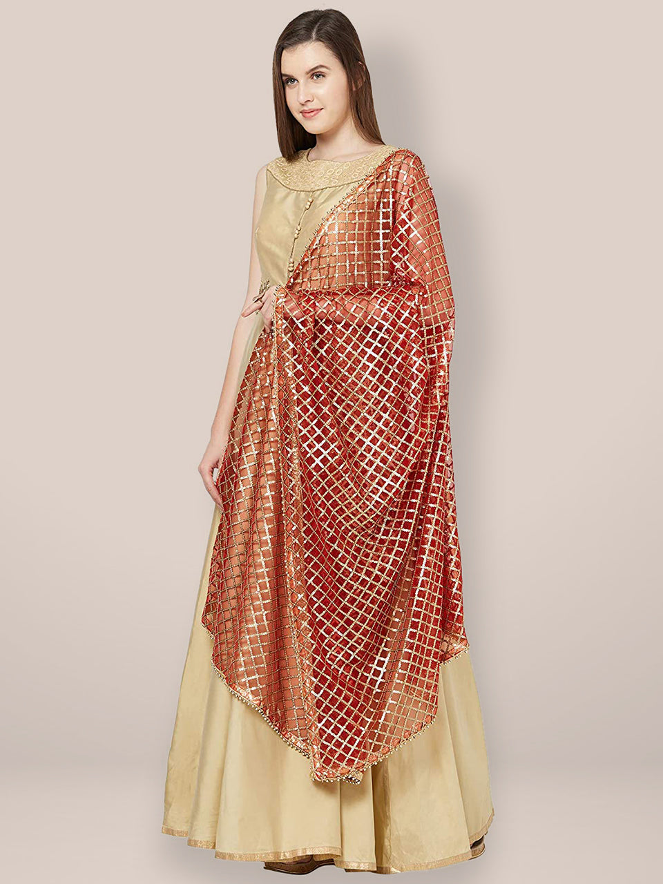 Embellished Net Dupatta. freeshipping - Dupatta Bazaar