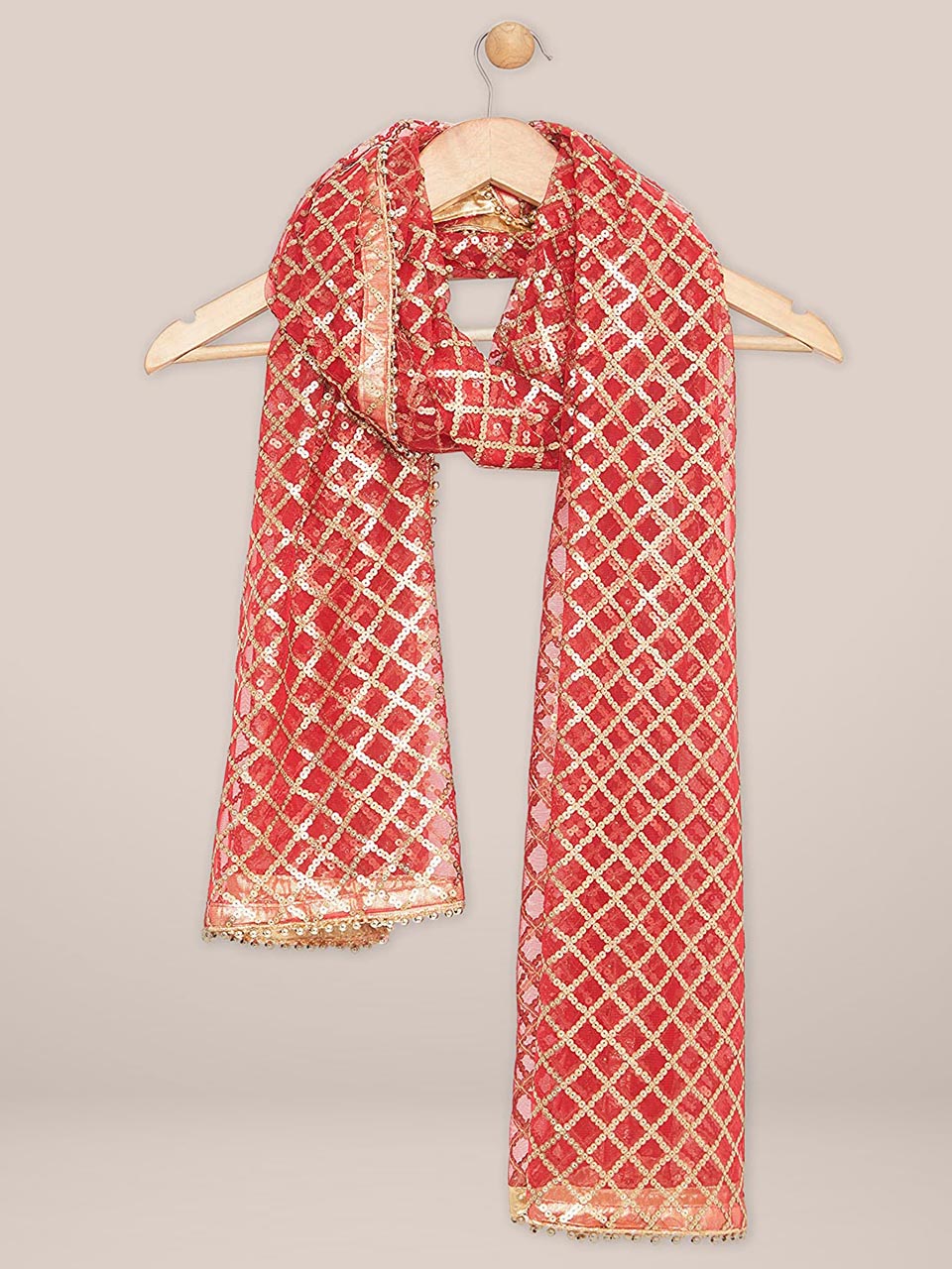 Embellished Net Dupatta. freeshipping - Dupatta Bazaar