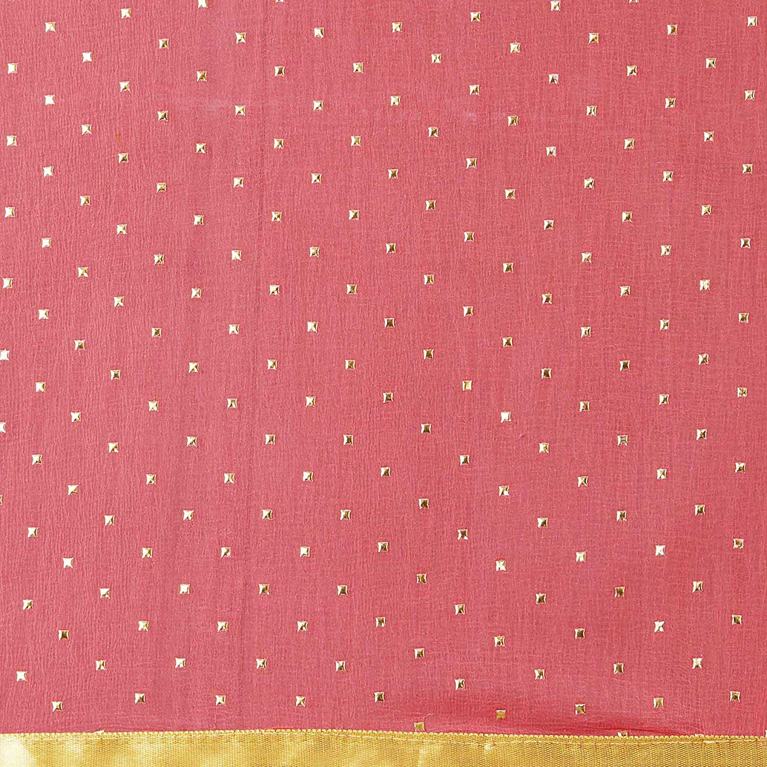 Embellished Peach Chiffon Dupatta. freeshipping - Dupatta Bazaar
