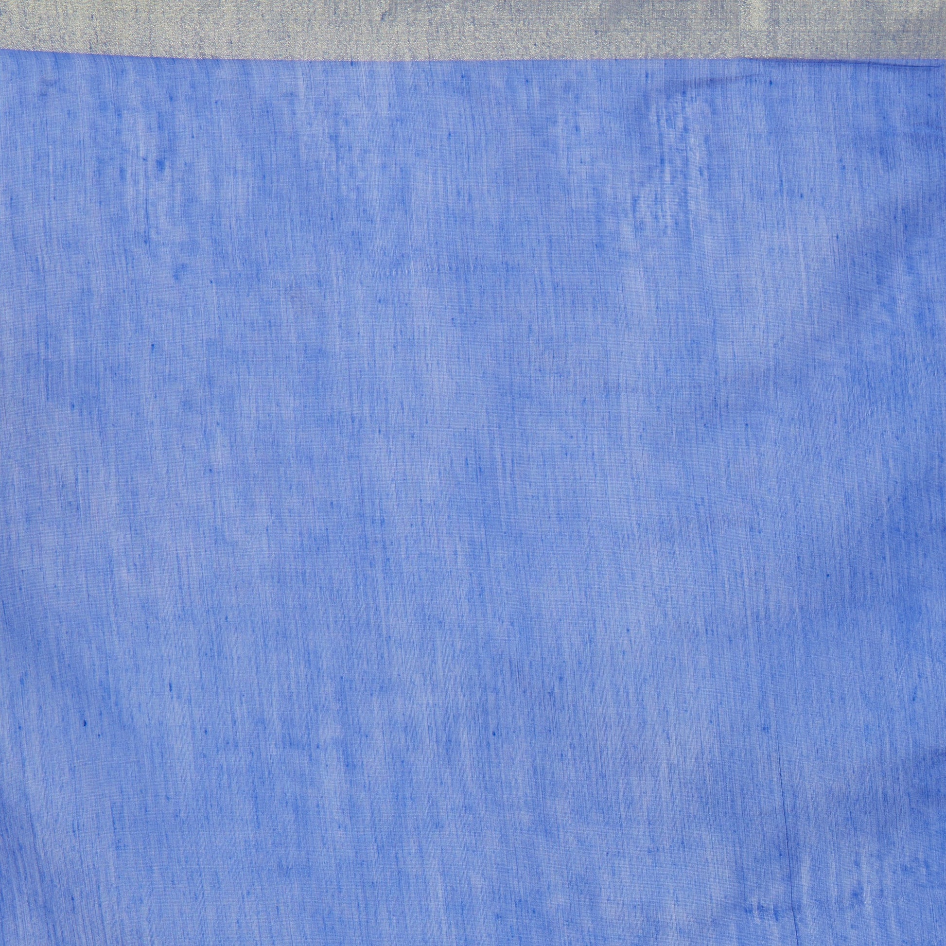 Dupatta Bazaar Woman's Blue Cotton Silk Dupatta with Gold Borders. - Dupatta Bazaar