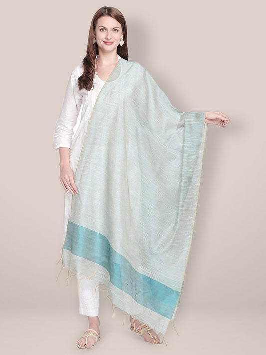Blended Silk Green Dupatta. freeshipping - Dupatta Bazaar