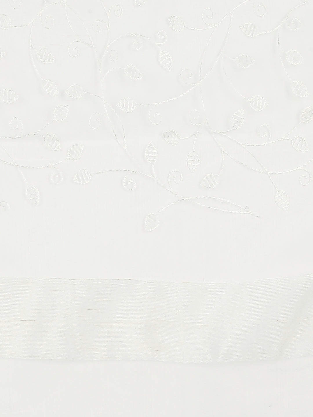 Dupatta Bazaar Woman's Embroidered White Organza Dupatta - Dupatta Bazaar