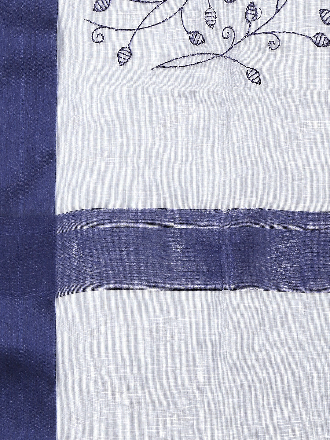Dupatta Bazaar Woman's Embroidered Blue Organza Dupatta - Dupatta Bazaar