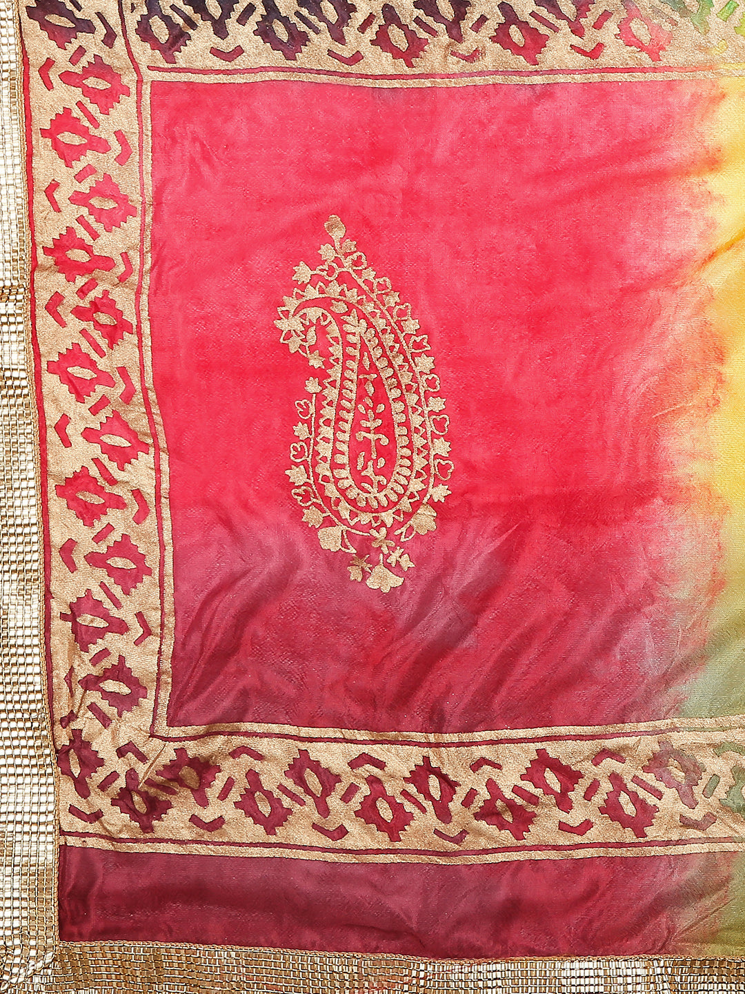 Dupatta Bazaar Woman's Multicoloured Art Silk Dupatta. - Dupatta Bazaar